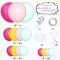Balloons Arch Kit, 146Pcs Matte Rose Red Tender Pink Macaron Green Yellow Latex Balloon Different Sizes 18 12 10 5